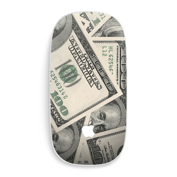 Apple Magic Mouse 1/2 Kaplama Dolar Desenli - Image 1