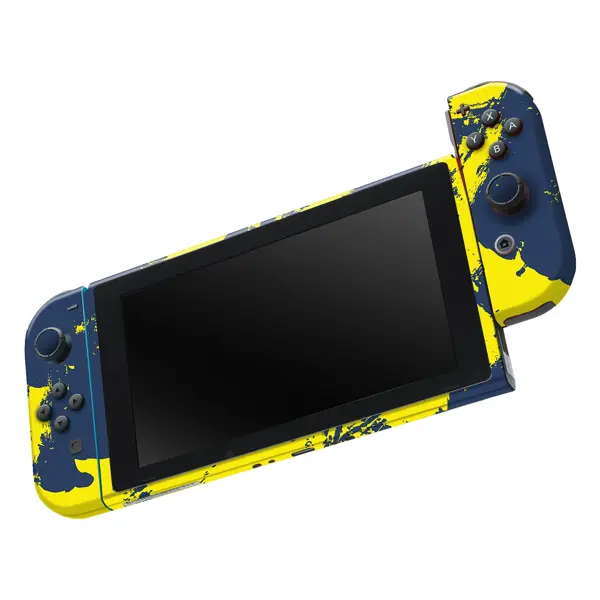 Nintendo Switch Kaplama Sarı Lacivert - Image 1