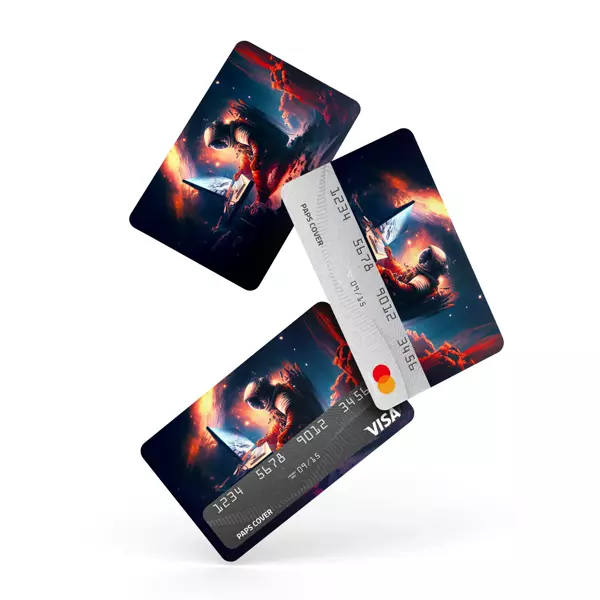 Kredi Kartı Kaplama / Sticker - Marslı Astronot - Image 1