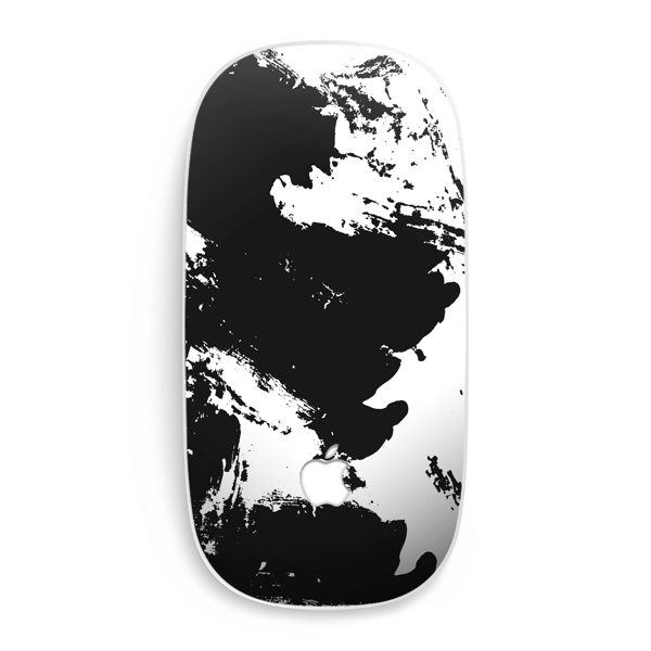 Apple Magic Mouse 1/2 Kaplama Siyah Beyaz - Image 1