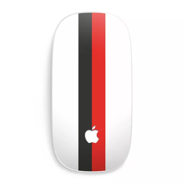 Apple Magic Mouse 1/2 Kaplama Siyah Beyaz Kırmızı - Image 1