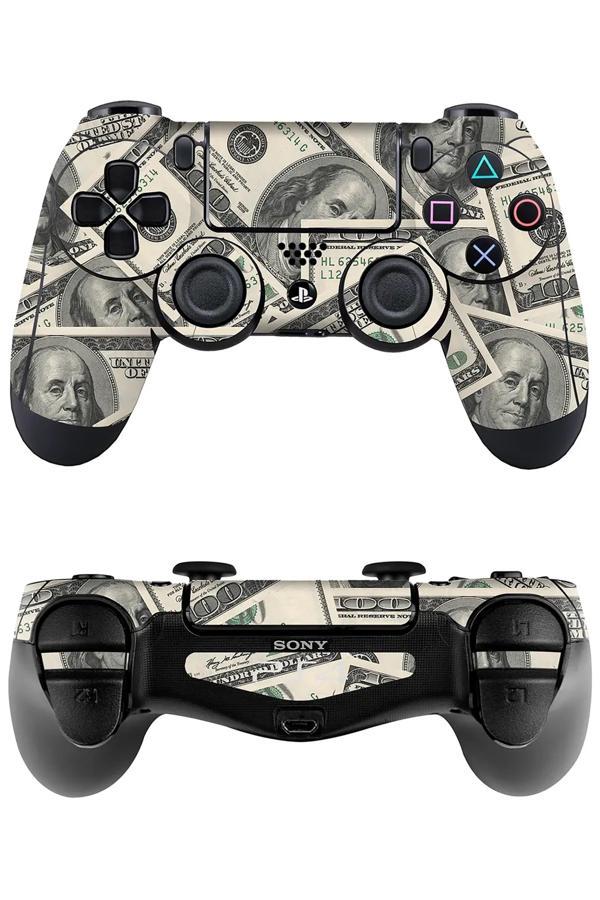 Ps4 DualShock Kaplama Dolar Desenli - Image 1