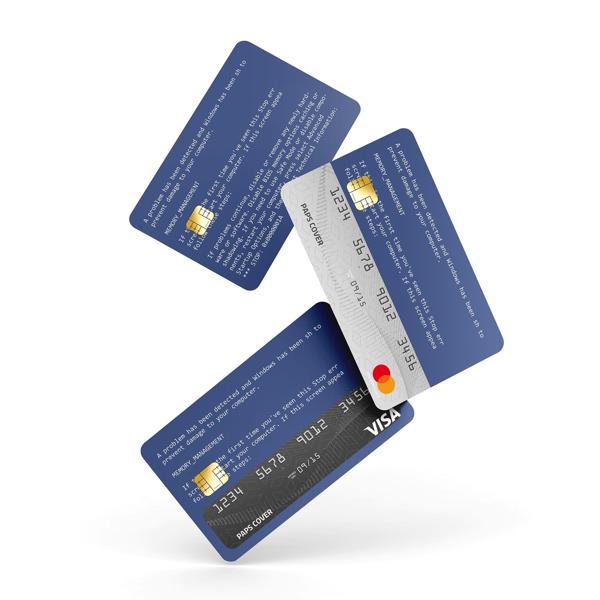 Kredi Kartı Kaplama / Sticker - Mavi Ekran - Image 1