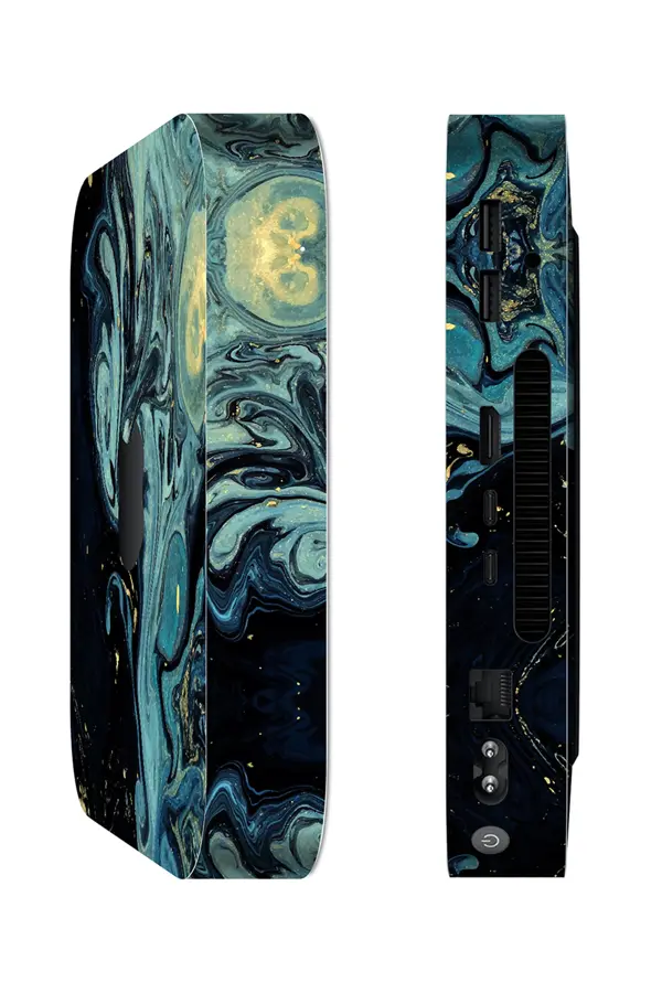 Mac Mini M2 Kaplama Mistik Mavi Dalga - Image 1