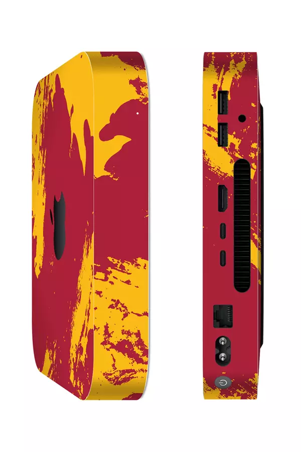 Mac Mini M2 Kaplama Sarı Kırmızı - Image 1