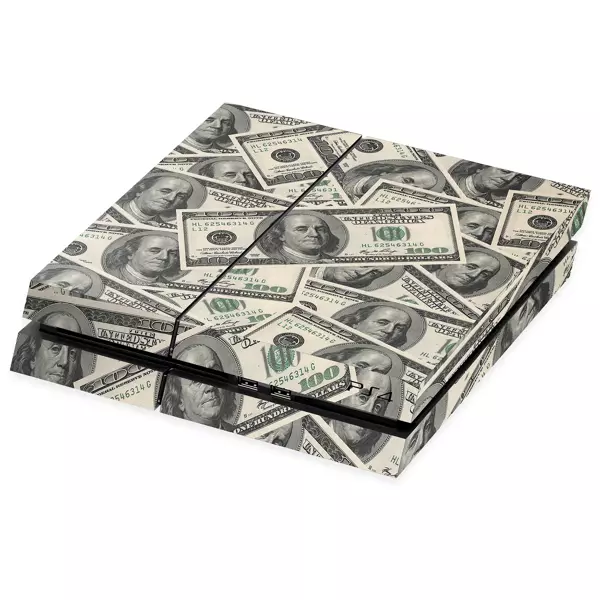 PlayStation 4 Kaplama Dolar Desenli - Image 1