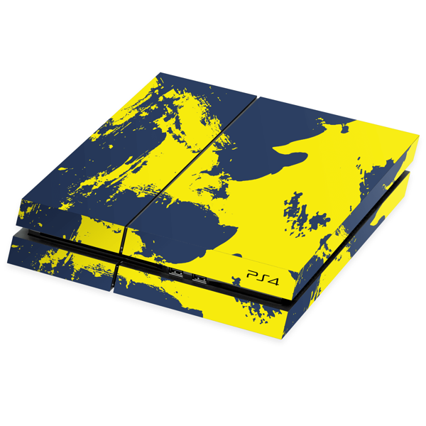 PlayStation 4 Kaplama Sarı Lacivert - Image 1