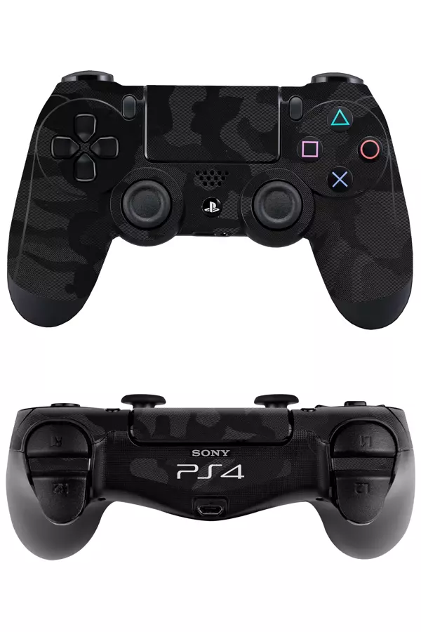 Ps4 DualShock Kaplama Siyah Kamuflaj - Image 1