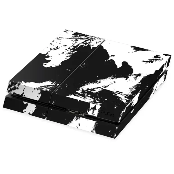 PlayStation 4 Kaplama Siyah Beyaz - Image 1