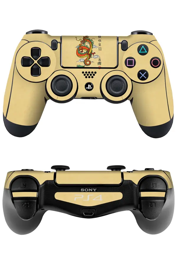 Ps4 DualShock Kaplama Turuncu Ejder - Image 1