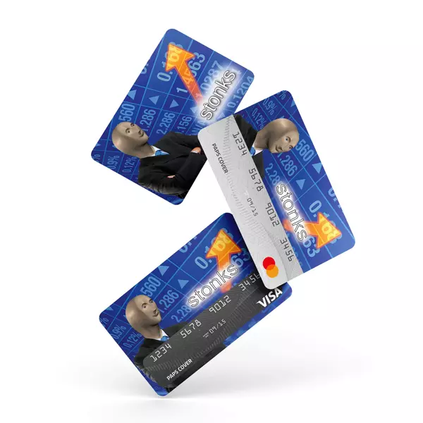 Kredi Kartı Kaplama / Sticker - Stonks - Image 1