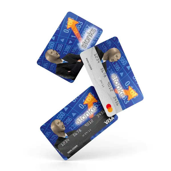 Kredi Kartı Kaplama / Sticker - Stonks - Image 1