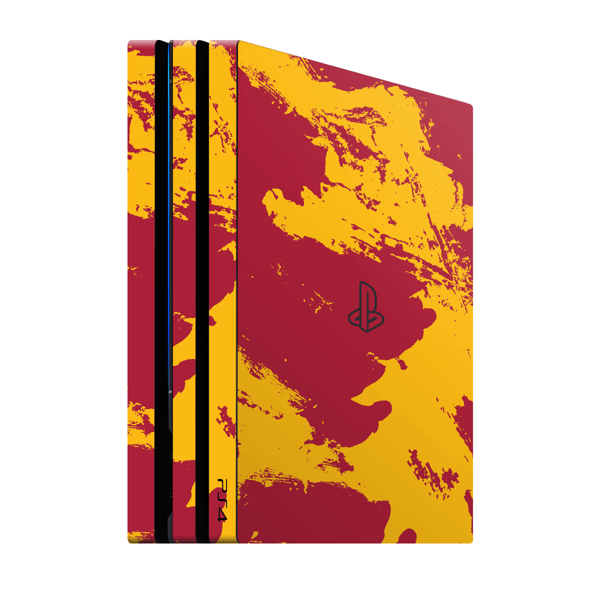 PlayStation 4 Pro Kaplama Sarı Kırmızı - Image 1
