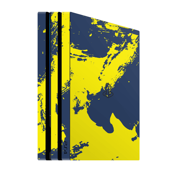 PlayStation 4 Pro Kaplama Sarı Lacivert - Image 1