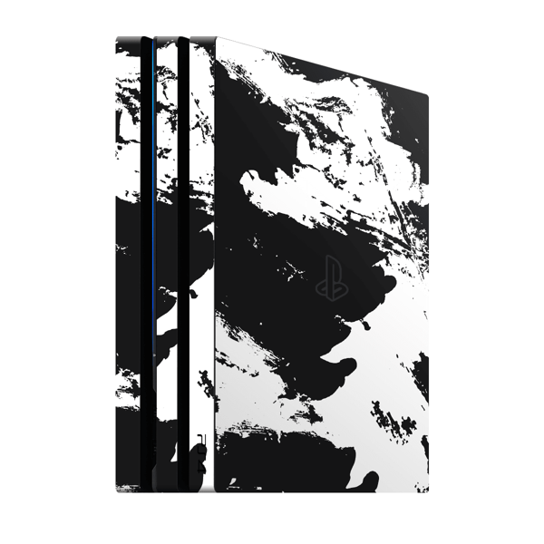 PlayStation 4 Pro Kaplama Siyah Beyaz - Image 1