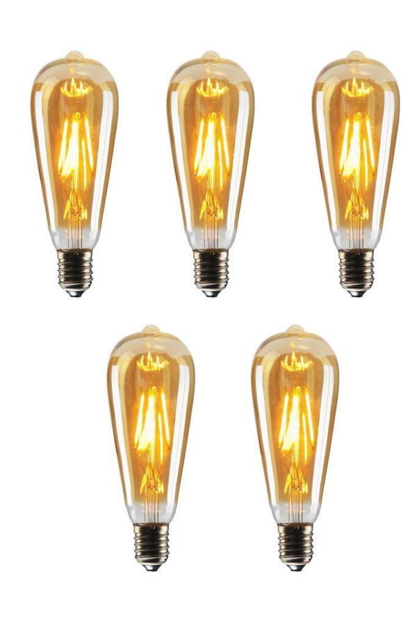 Cata CT-4350 4W (30W) Armut Rustik Ampul Amber 5 Adet Edison Ampul - Image 1