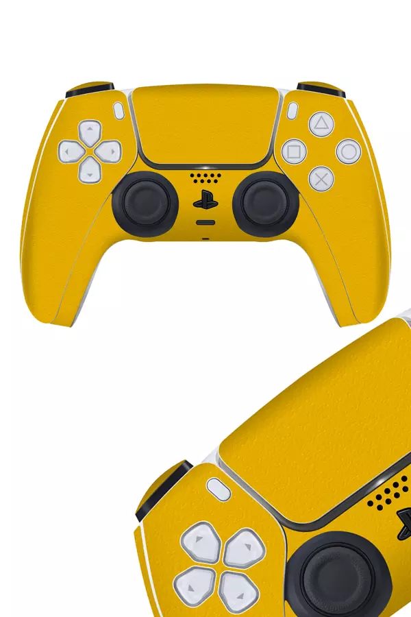 Ps5 DualSense Kaplama Dokulu Sarı - Image 1