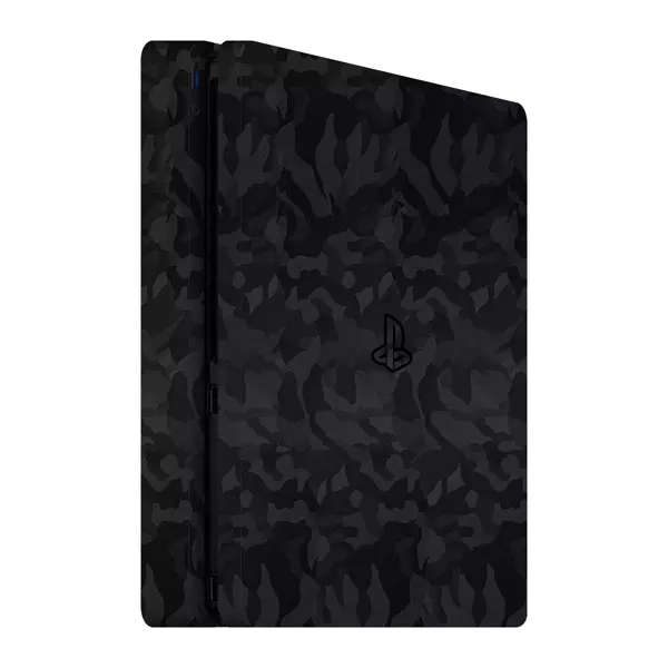 PlayStation 4 Slim Kaplama Siyah Kamuflaj - Image 1
