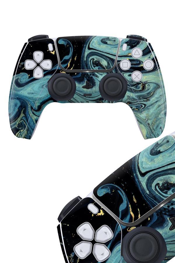 Ps5 DualSense Kaplama Mistik Mavi Dalga - Image 1
