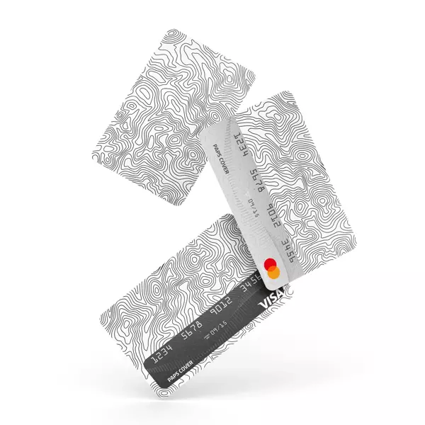 Kredi Kartı Kaplama / Sticker - Beyaz İzohips - Image 1