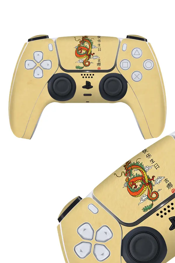 Ps5 DualSense Kaplama Turuncu Ejder - Image 1