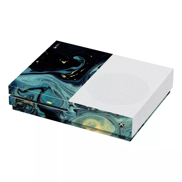 Xbox One S Kaplama Mistik Mavi Dalga - Image 1
