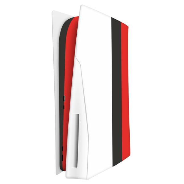 Playstation 5 Kaplama Siyah Beyaz Kırmızı - Image 1