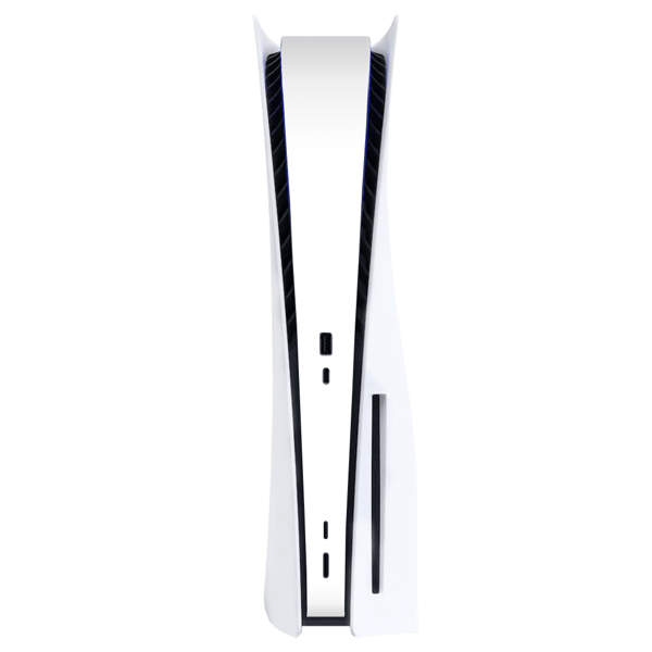 Playstation 5 Kaplama Siyah Çift Beyaz Şerit - Image 1