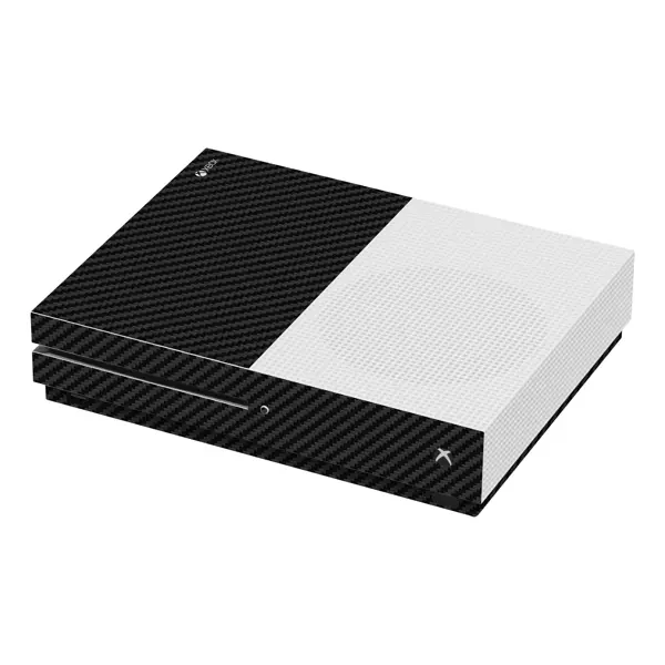 Xbox One S Kaplama Siyah Karbon Fiber - Image 1