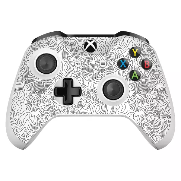 Xbox One X / S Controller Kaplama Beyaz İzohips - Image 1
