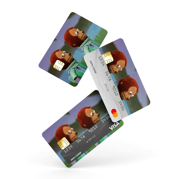 Kredi Kartı Kaplama / Sticker - Yandan Bakan Maymun - Image 1