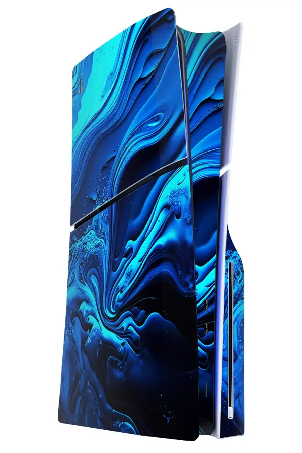 PlayStation 5 Slim Kaplama Derin Okyanus - Image 1