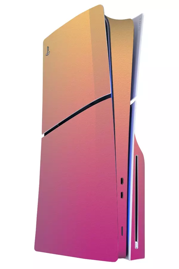 PlayStation 5 Slim Kaplama Gradyan Gün Batımı - Image 1