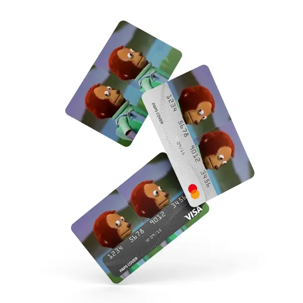 Kredi Kartı Kaplama / Sticker - Yandan Bakan Maymun - Image 1