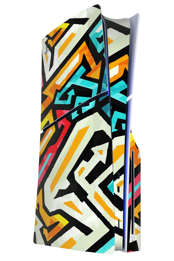 PlayStation 5 Slim Kaplama Grafiti - Image 1