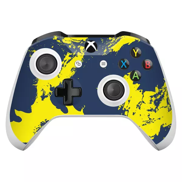 Xbox One X / S Controller Kaplama Sarı Lacivert - Image 1