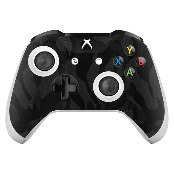 Xbox One X / S Controller Kaplama Siyah Kamuflaj - Image 1