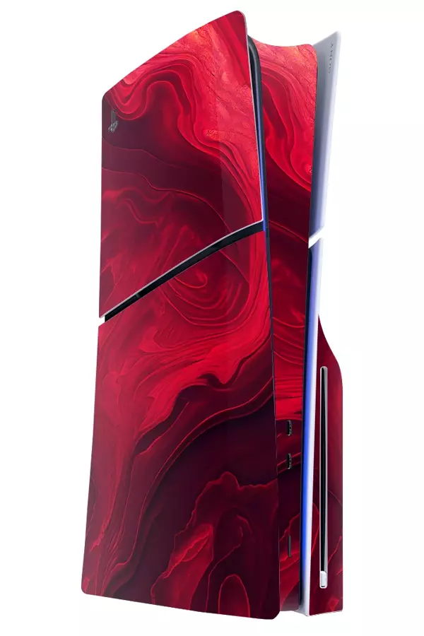 PlayStation 5 Slim Kaplama Kırmızı Mars - Image 1
