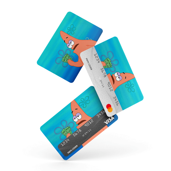 Kredi Kartı Kaplama / Sticker - Yıldız Patrick Paralı - Image 1