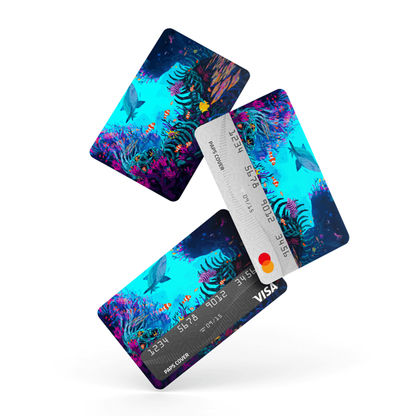 Kredi Kartı Kaplama / Sticker - Deniz Altı Tablosu - Image 1