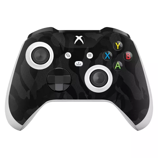 Xbox Series X / S Controller Kaplama Siyah Kamuflaj - Image 1