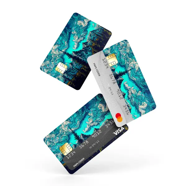 Kredi Kartı Kaplama / Sticker - Doğanın Mavisi - Image 1
