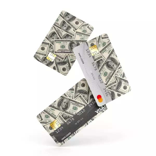 Kredi Kartı Kaplama / Sticker - Dolar Desenli - Image 1