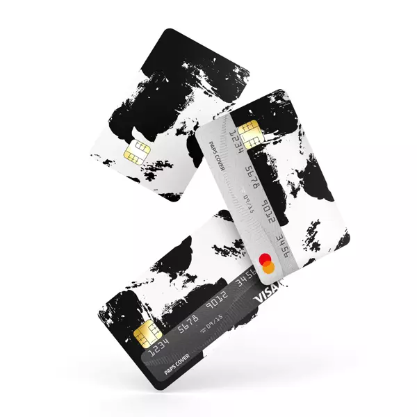 Kredi Kartı Kaplama / Sticker - Siyah Beyaz - Image 1