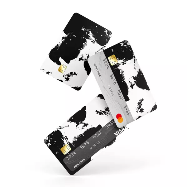 Kredi Kartı Kaplama / Sticker - Siyah Beyaz - Image 1