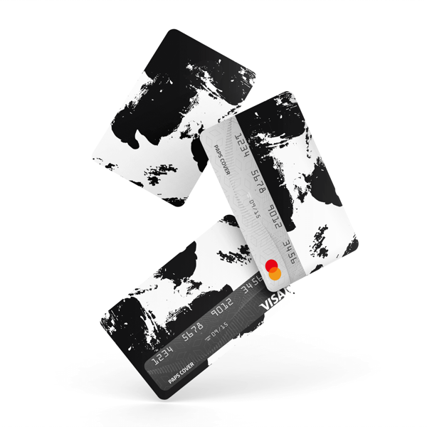 Kredi Kartı Kaplama / Sticker - Siyah Beyaz - Image 1