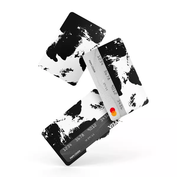 Kredi Kartı Kaplama / Sticker - Siyah Beyaz - Image 1