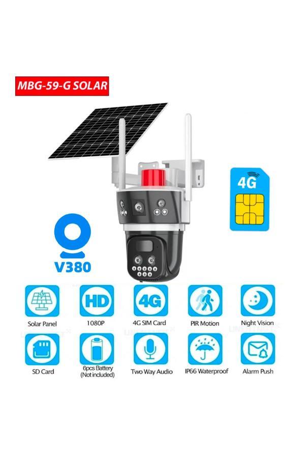 Multibox Mbg-59-G Solar Kamera Ptz Güvenlik Kamerası - Image 1
