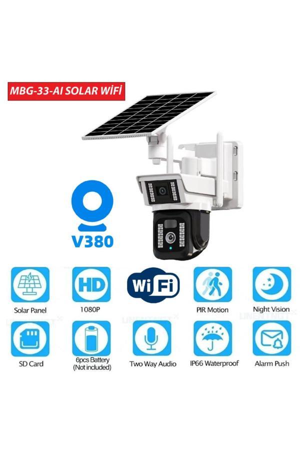Multibox Solar Panelli, Güneş Enerjili Mbg-33-Aı Wifi Güvenlik Kamerası - Image 1
