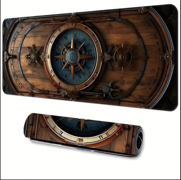 70X30 CM DENİZCİ DÜMEN TASARIMI KAYDIRMAZ TABAN SPEED YÜZEY OYUNCU MOUSE PAD GAMİNG - Image 1